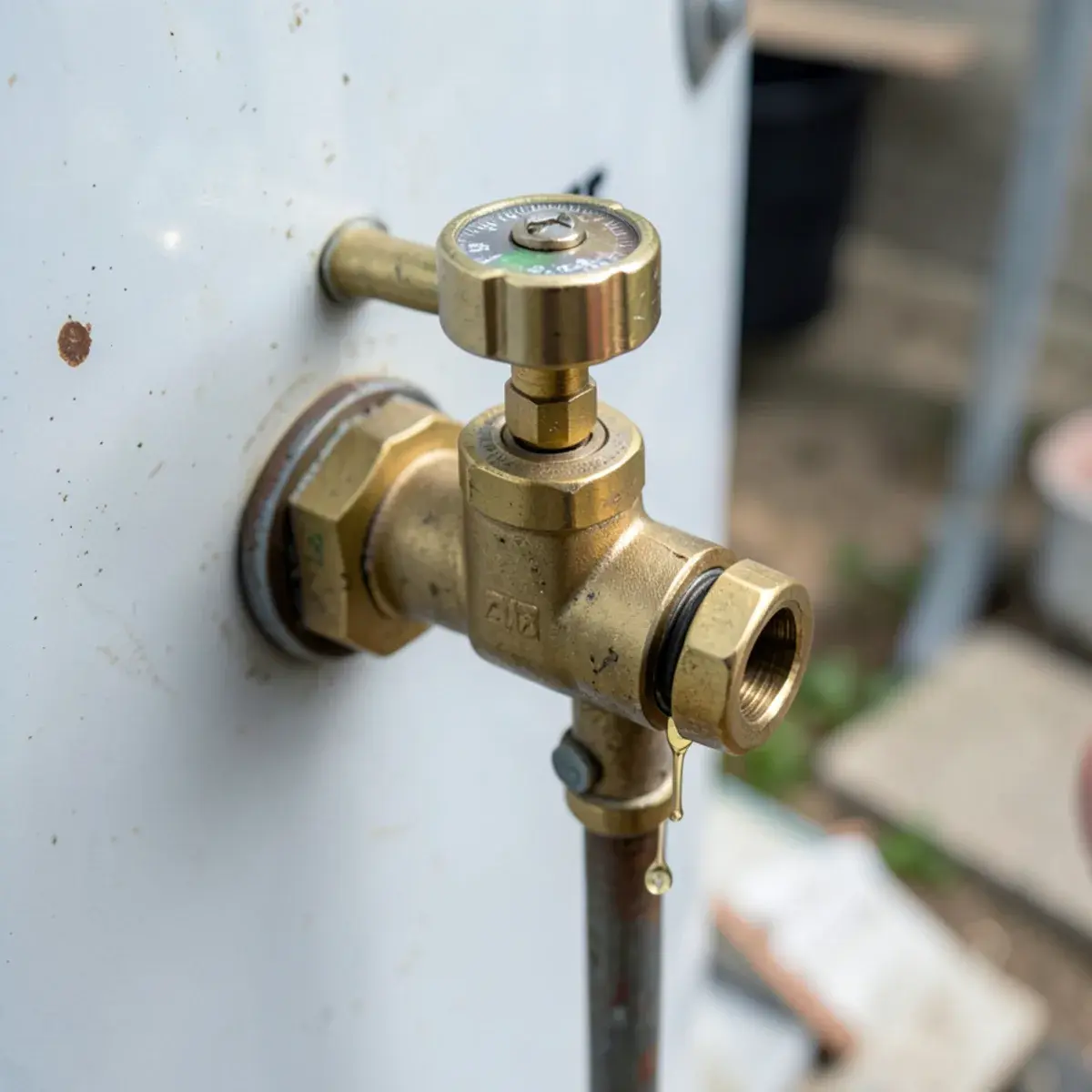 Older relief valve dripping at its discharge pipe