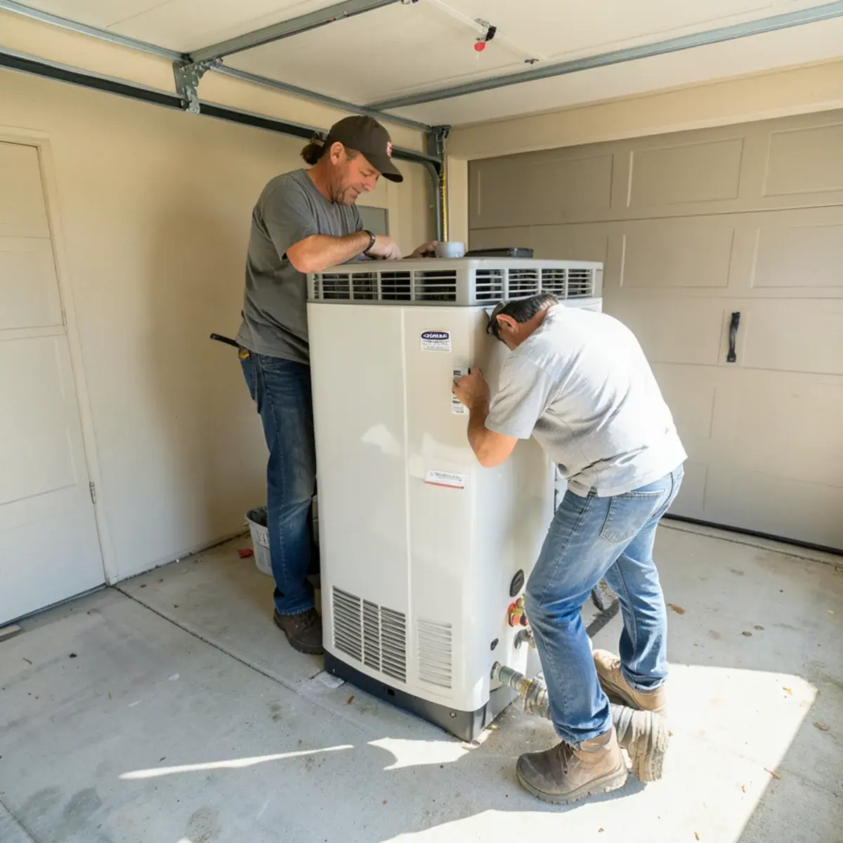 Heat-pump water heater in a warm garage