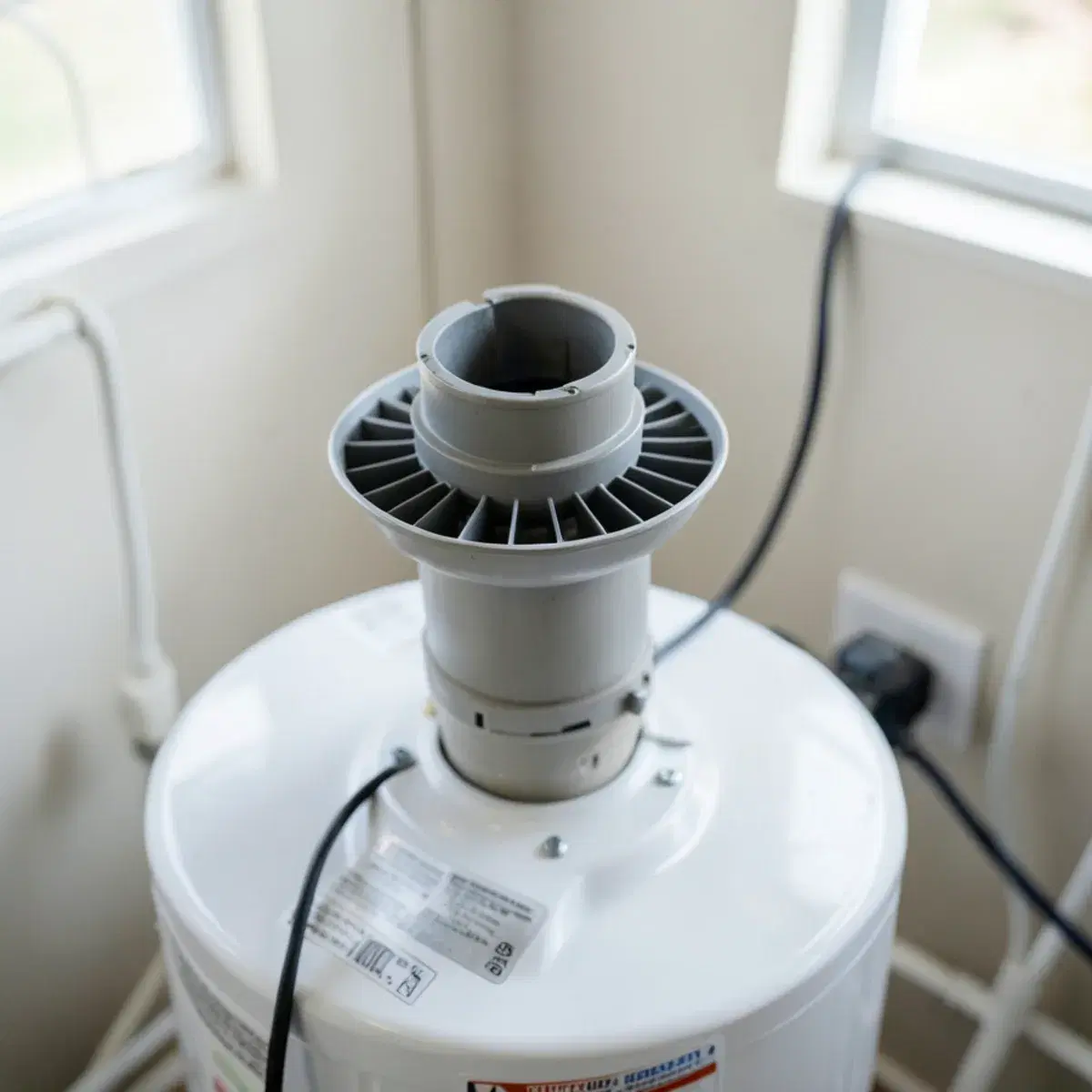 Blower assembly on a power-vent water heater