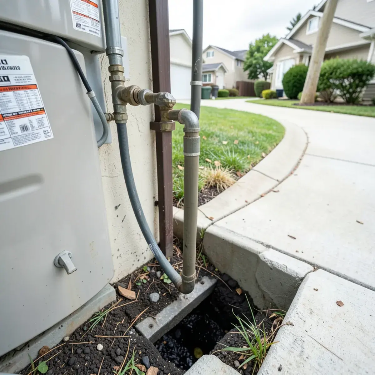 Draining an old water heater before removal